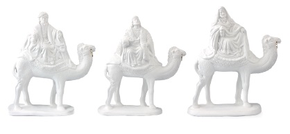 Figuras Reyes Magos con Camellos 27 cm. Escayola