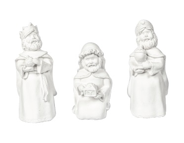 Figuras Reyes Magos Infantil 15 cm. (3 pzs.) Escayola