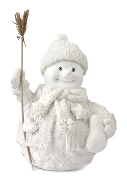 Muñeco de Nieve 26 cm. Escayola