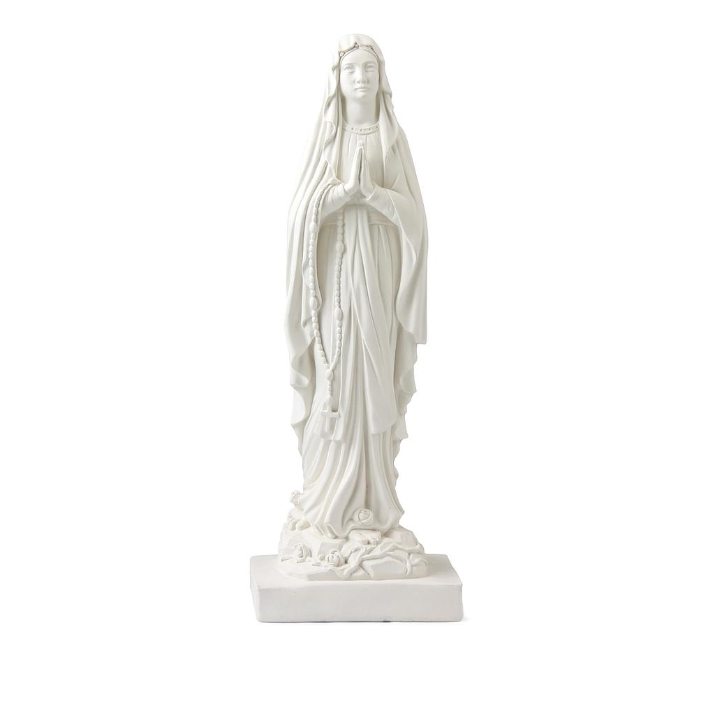 Virgen de Lourdes 28 cm. Escayola