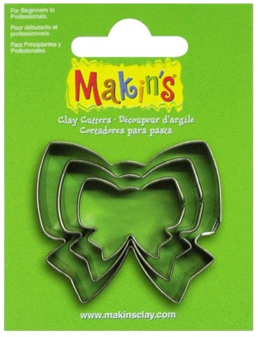 Cortadores Pastas Modelables -Lazos- Makin´s (3 pzs.)