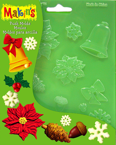 Molde -Navidad- 14,5 x 18 cm. (9 moldes) Makin´s