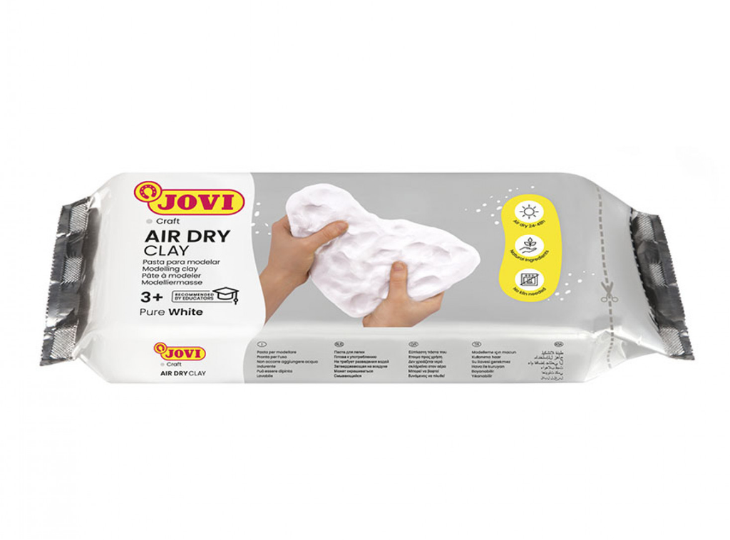 Pasta de Modelar Blanca Air Dry Clay 500 gr. Jovi