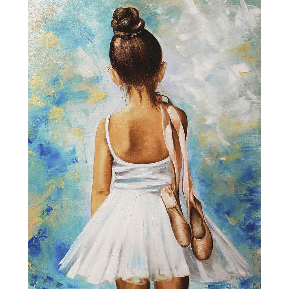 Pintar Por Números -Bailarina- Bastidor 40 x 50 cm. Alex Bog