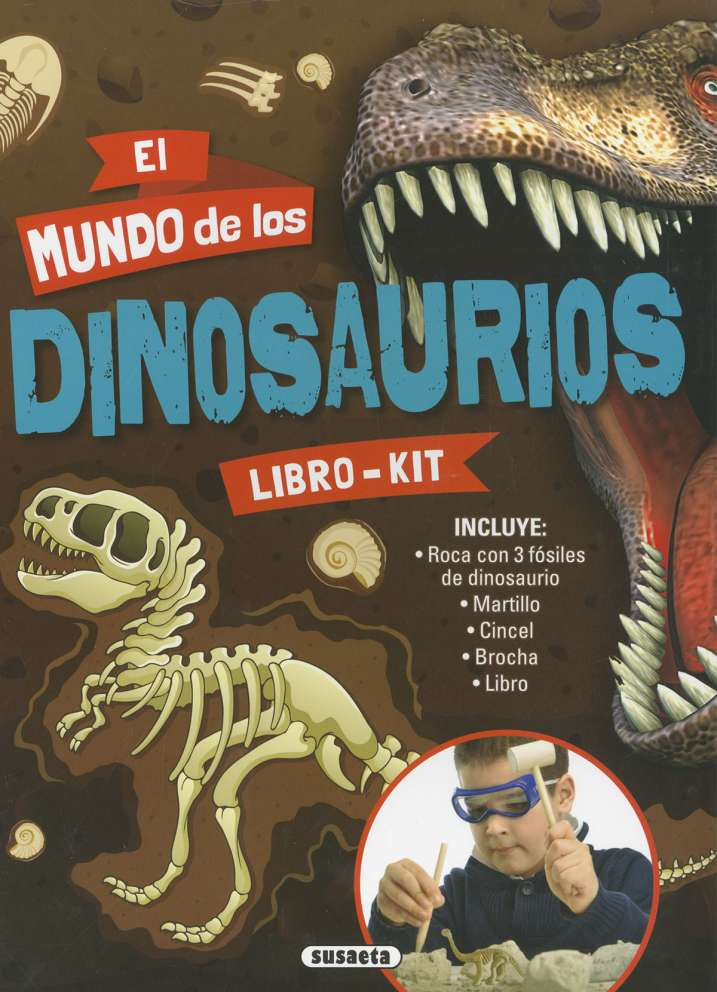 Libro Kit -El Mundo de los Dinosaurios- Susaeta Ediciones