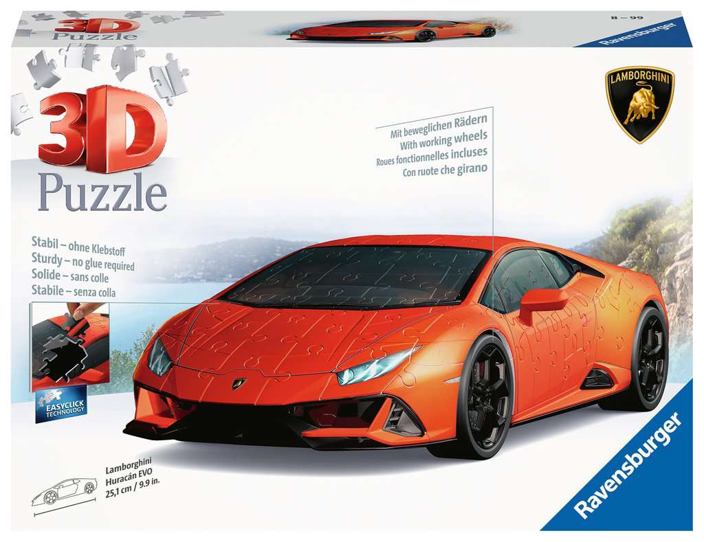 Puzzle 3D Midi 108 piezas -Lamborghini Huracán EVO- Ravensburger