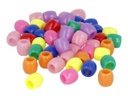 Cuentas Plástico Olivas Multicolor Opaco 14 x 10 mm. (300 pzs.)