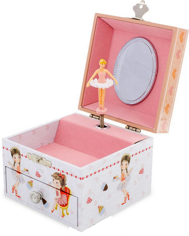 Caja Joyero Musical -Cupcake-
