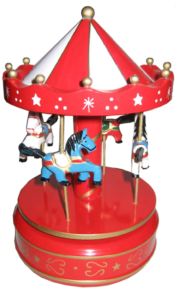Tiovivo Carrusel Musical -Caballitos Rojo-