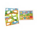 Puzzle Encajable Madera -Pepe & Friends 3 en 1- Hape