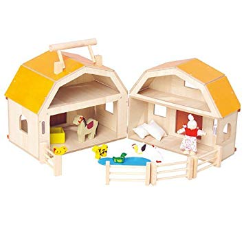 Set Establo Portátil Madera con Vallas + Animales ClassicToys