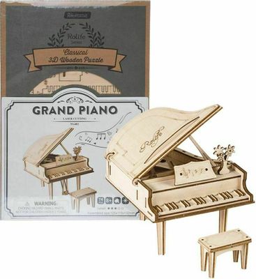 Set Construcción Madera -Grand Piano- Rolife Robotime