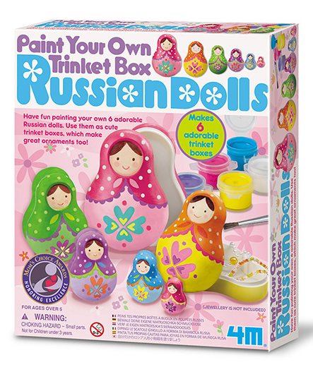 Pintar Cajitas -Matrioshka Rusas- 4M