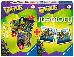 Multipack Memory + 3 Puzzles -Tortugas Ninja- Ravensburger
