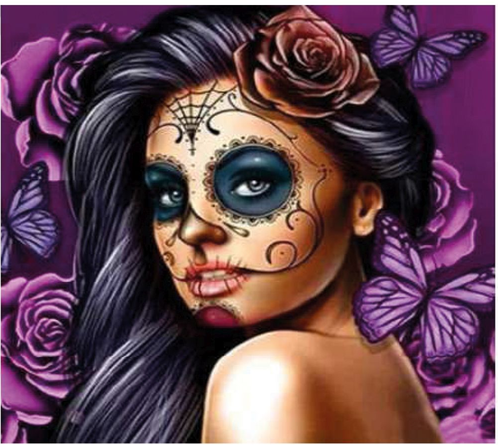 Pintar Por Números -Belleza Catrina- Bastidor 30 x 40 cm. (27 pzs.)
