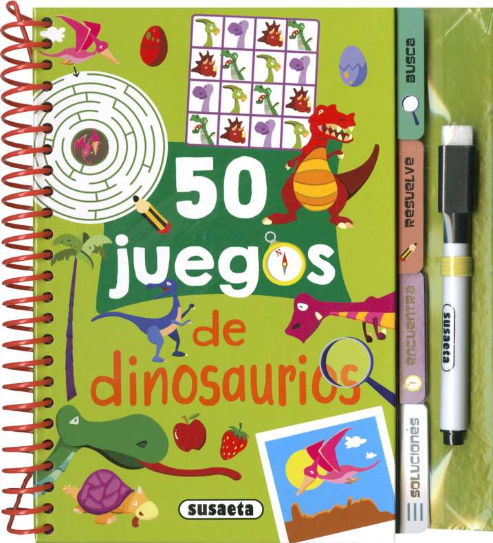 50 Juegos de Dinosaurios - Susaeta Ediciones