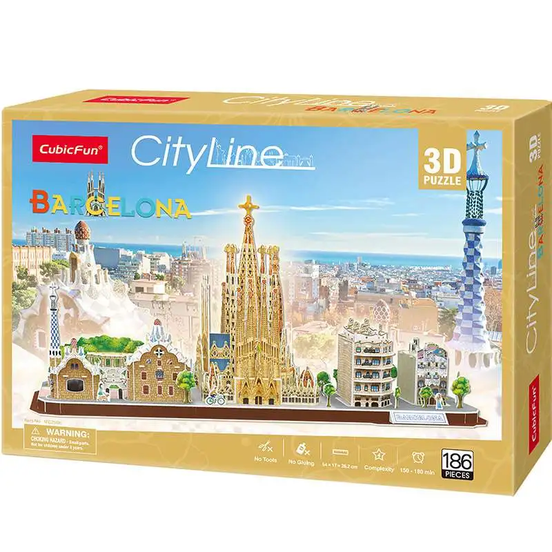 Set Construcción -Barcelona- Cubic Fun 3D -City Line