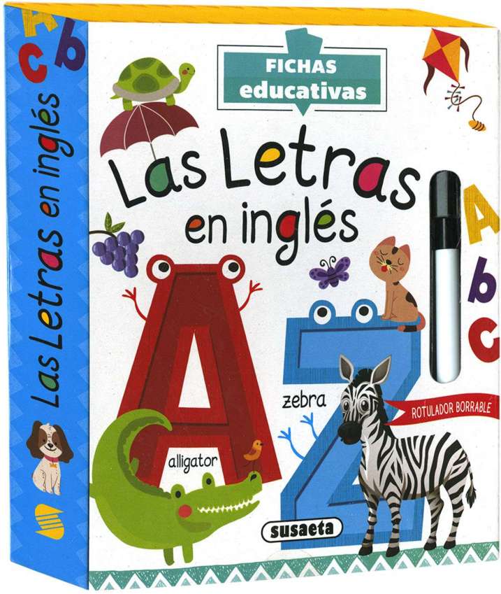 Fichas Educativas -Las Letras en Inglés- Susaeta Ediciones
