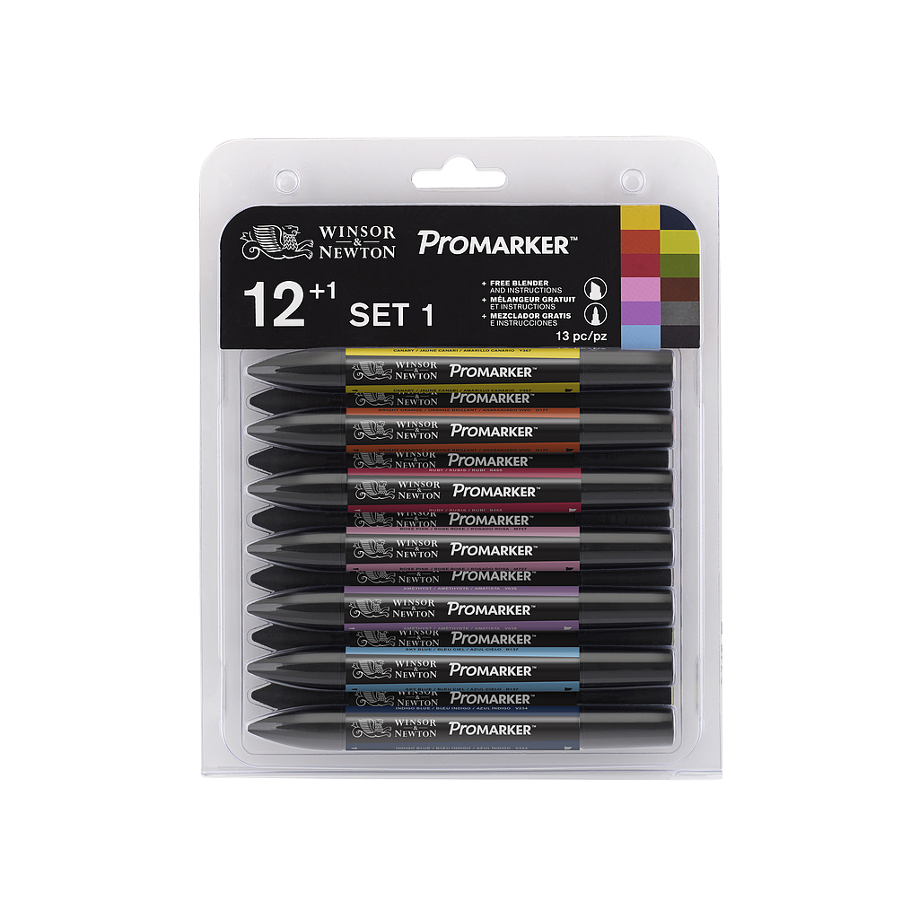 Set 12+1 Rotuladores Colores Nº1 Promarker