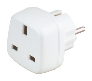 Adaptador Enchufe Schucko a Inglesa 16A 250V