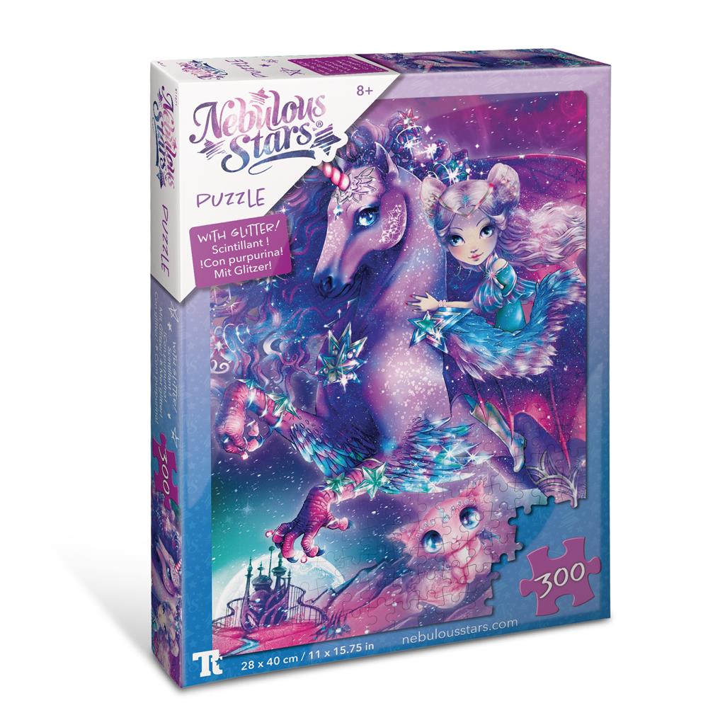 Puzzle 300 piezas Brillante Glitter -Nebulia & Horse- Nebulous Stars