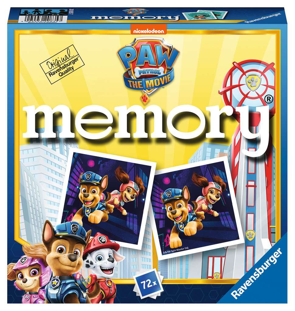 Juego Memory -Paw Patrol / Patrulla Canina Movie- Ravensburger