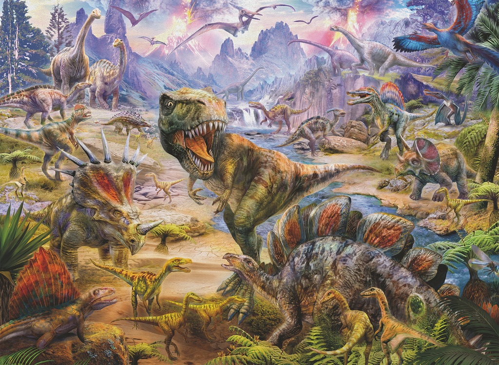 Puzzle 300 piezas XXL -Dinosaurios Gigantes- Ravensburger