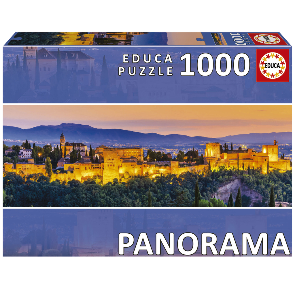 Puzzle 1000 piezas -La Alhambra, Panorama- Educa