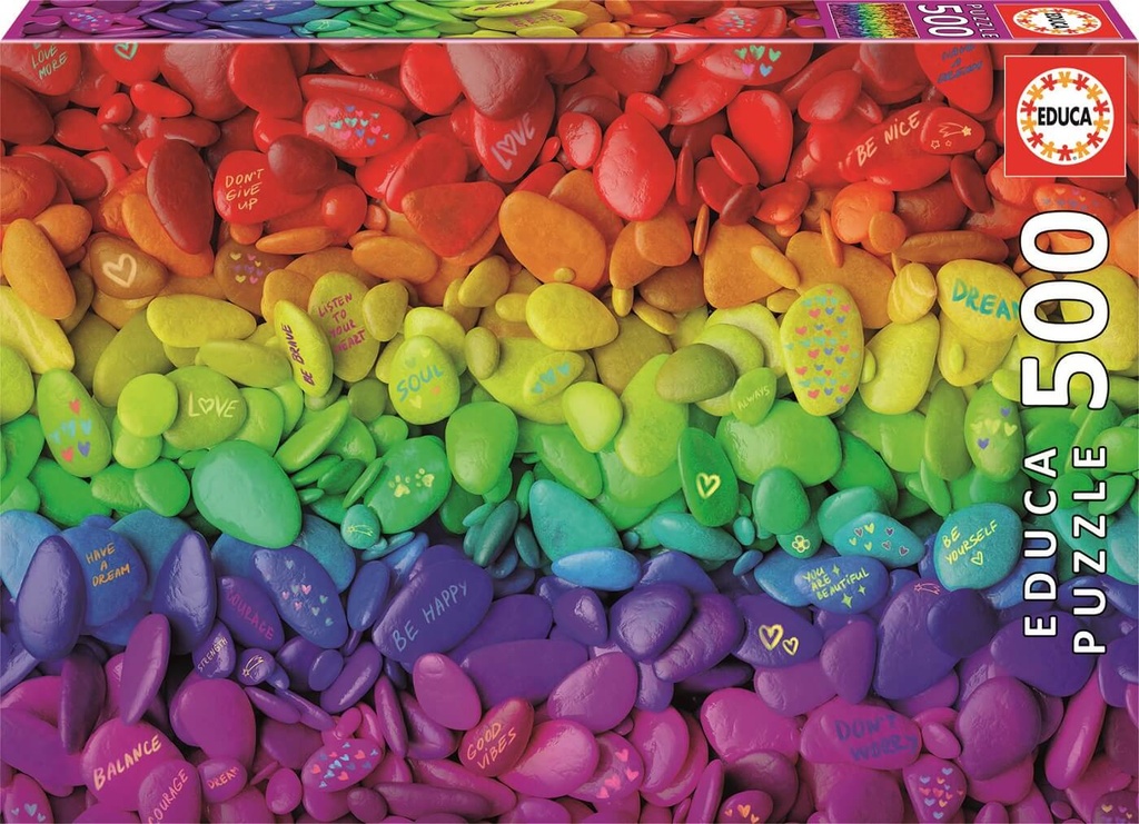 Puzzle 500 piezas -Piedras de Colores- Educa