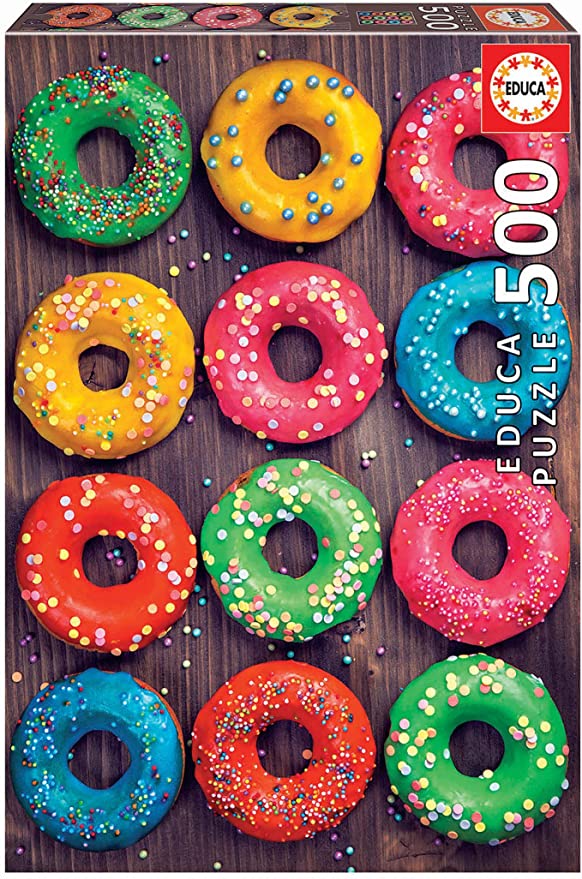 Puzzle 500 piezas -Donuts de Colores- Educa