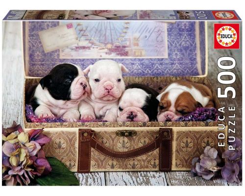 Puzzle 500 piezas -Cachorros- Educa