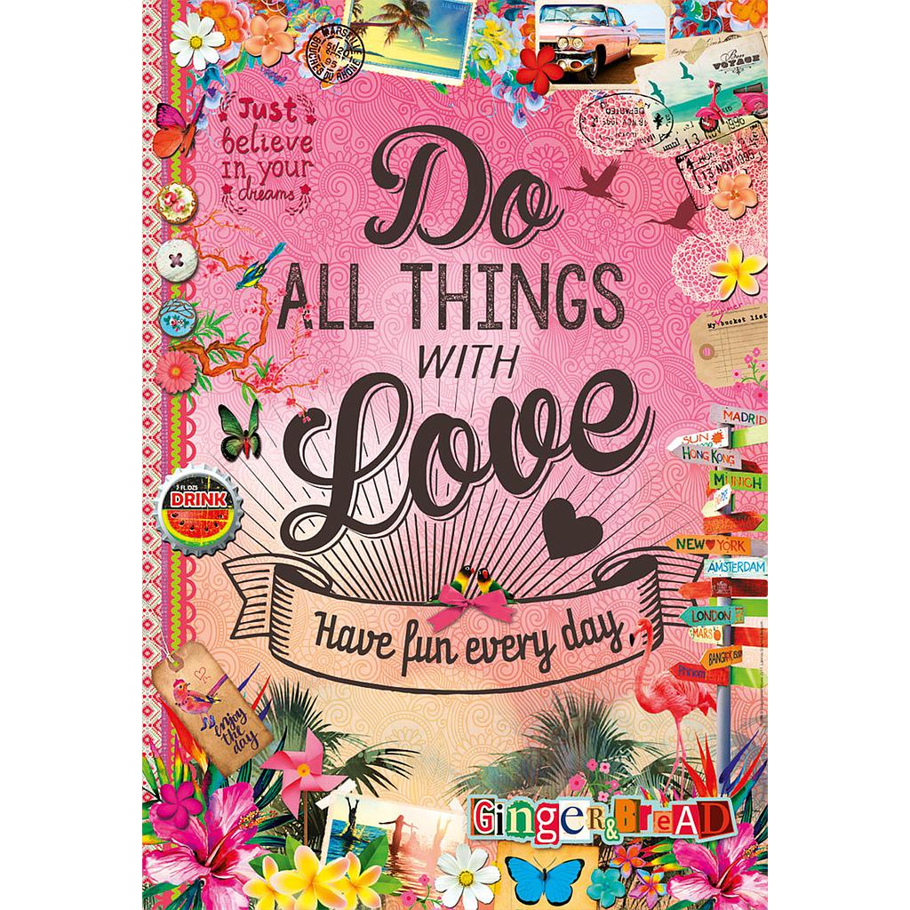 Puzzle 500 piezas -Do All Thing Whiht Love- Educa