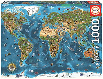 Puzzle 1000 piezas -Maravillas del Mundo- Educa