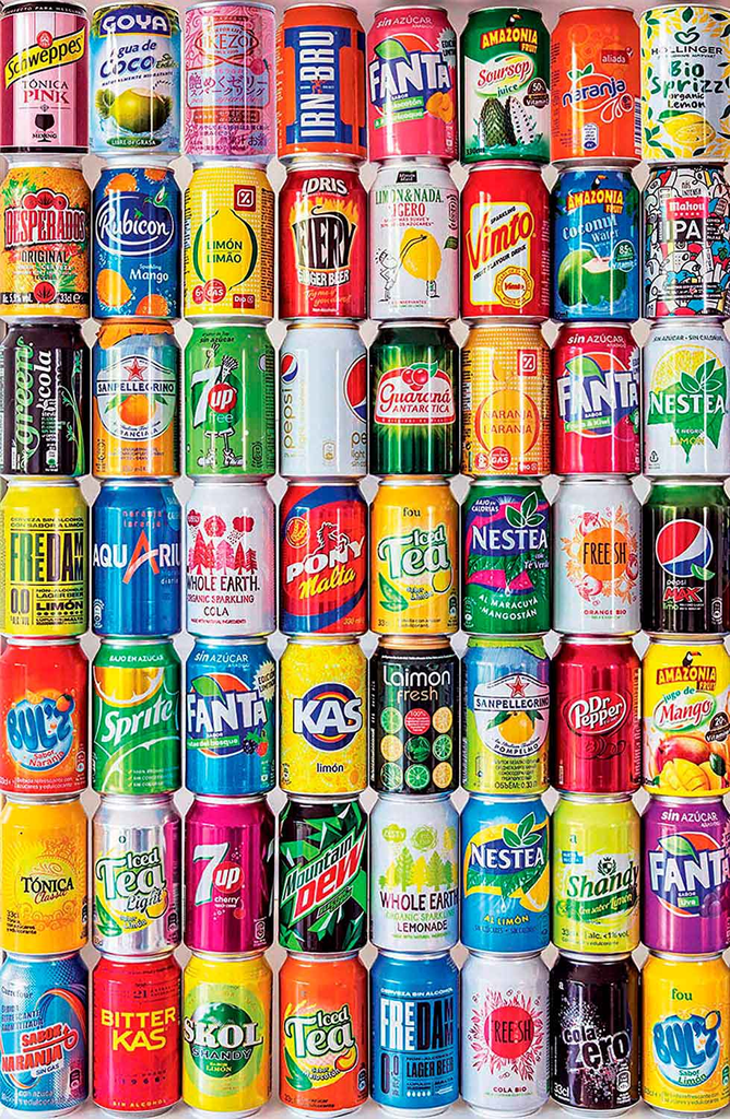 Puzzle 1000 piezas Miniatura -Latas II- Educa