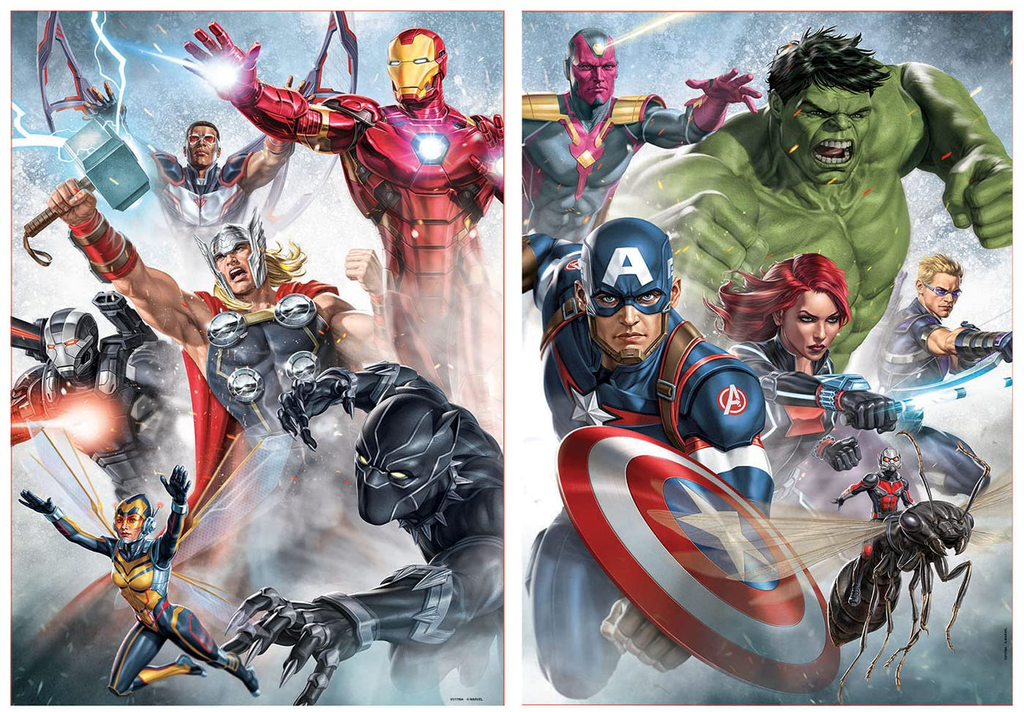 Puzzle 2 x 500 piezas -Avengers- Educa