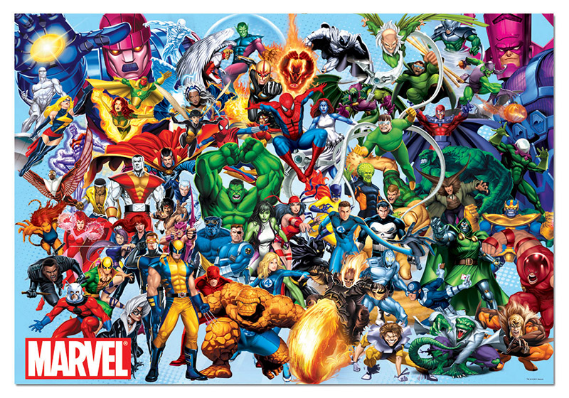 Puzzle 1000 piezas -Los Heroes de Marvel- Educa