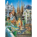 Puzzle 1000 piezas Miniatura -Collage Gaudi- Educa