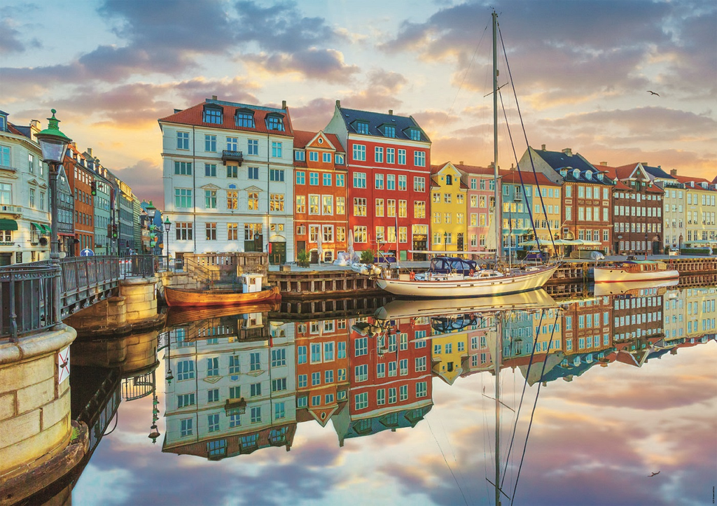 Puzzle 2000 piezas -Puerto de Copenhage- Educa
