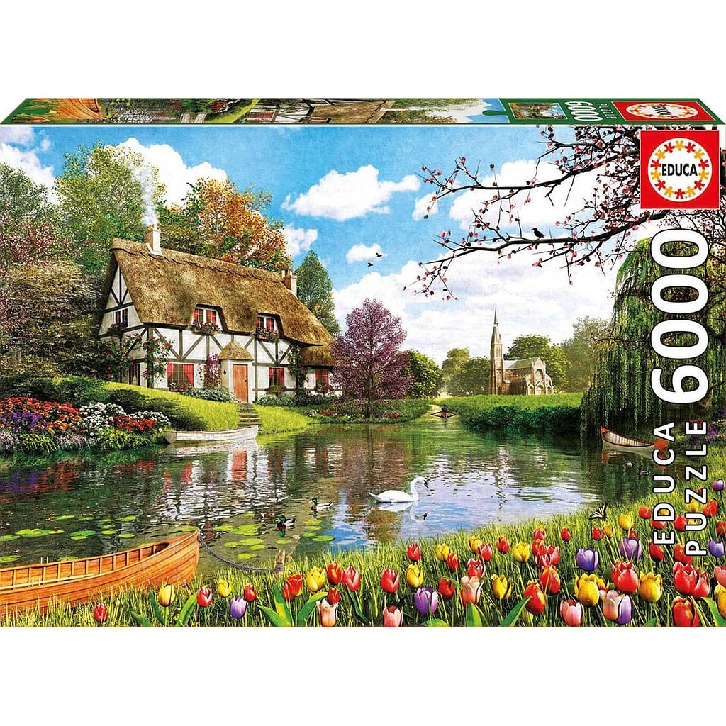 Puzzle 6000 piezas -Primavera en el Lago- Educa