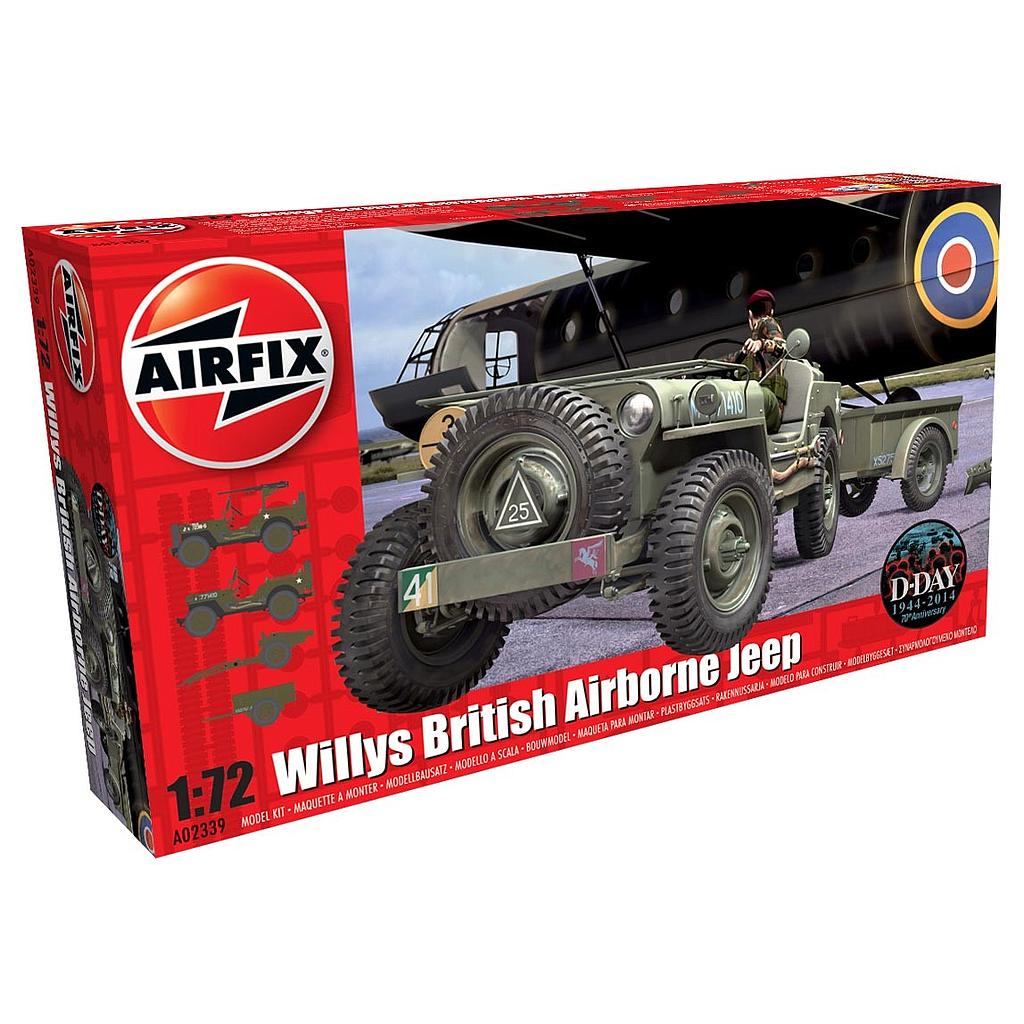 Set Militar 1/72 Willys Jepp + 6PDR Gun" Airf