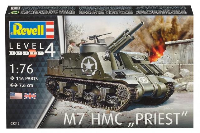 Carro 1/76 Tanque -M7 HMC "Priest"- Revell