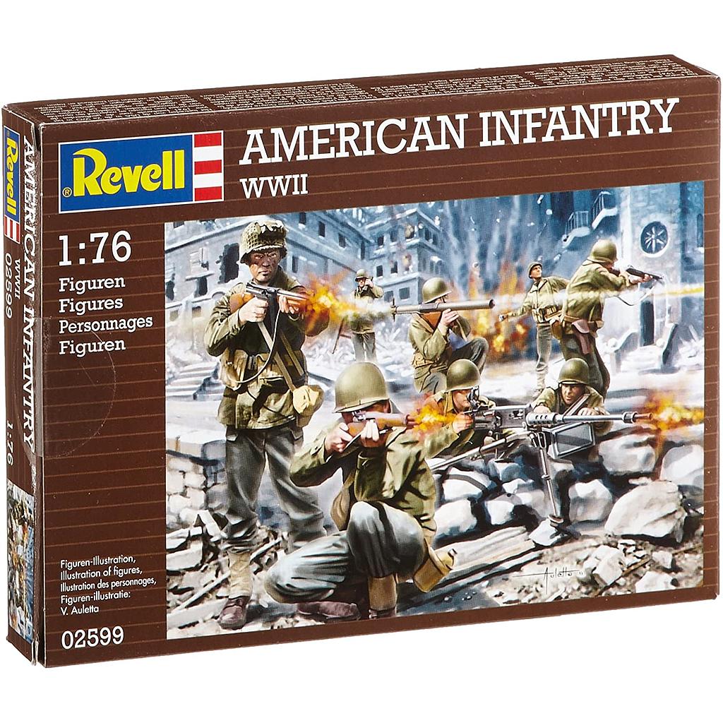 Set 1/76 American Infantry WWII (51 Figuras) Revell