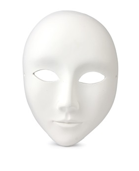 Máscara Lisa 12 cm. Escayola