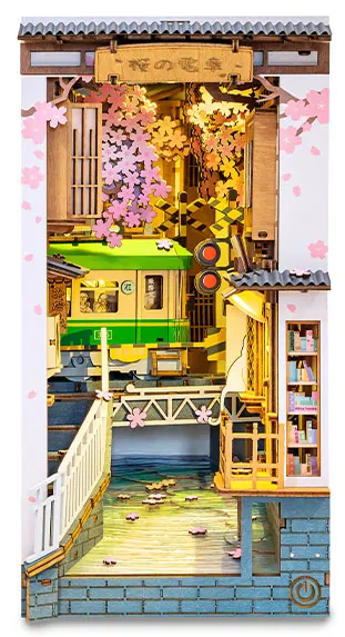 Kit Diorama Book Nook Librería -Sakura Densya- Rolife Robotime