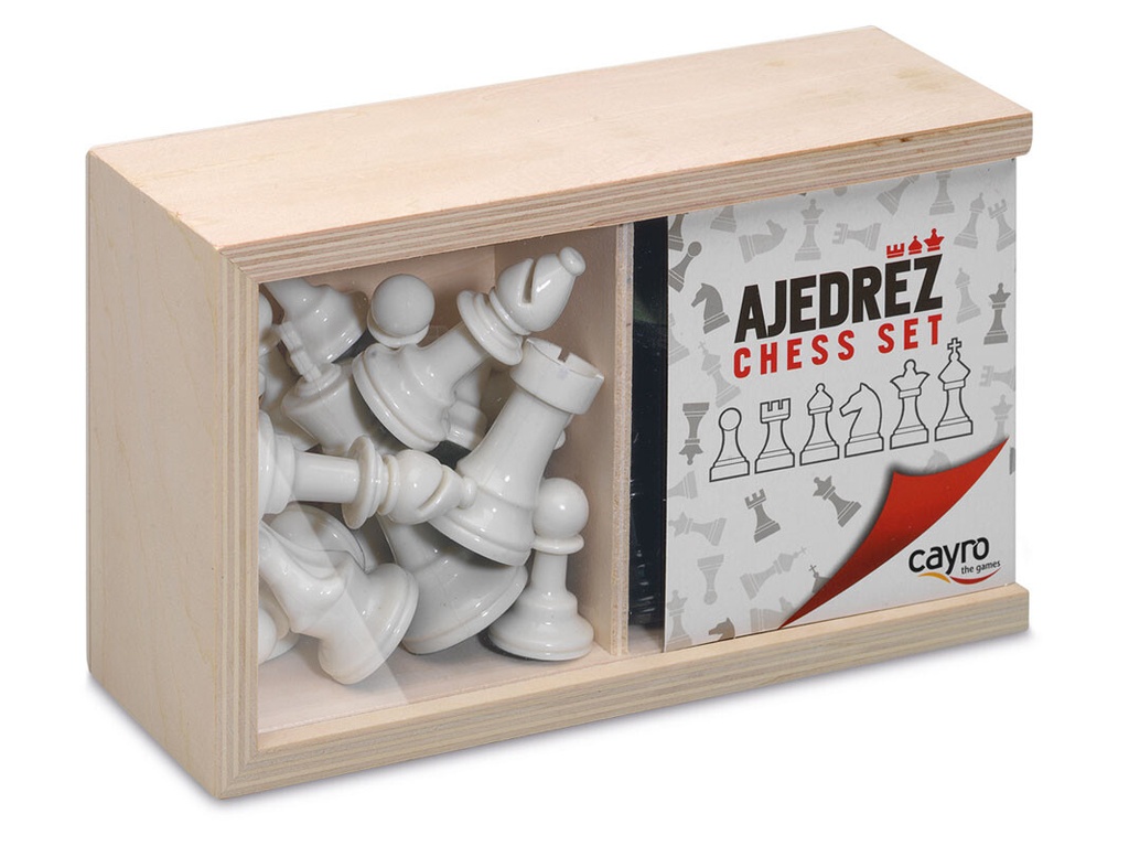 Accesorios Set Piezas Ajedrez Nº4 7,5 cm. Caja Madera Cayro