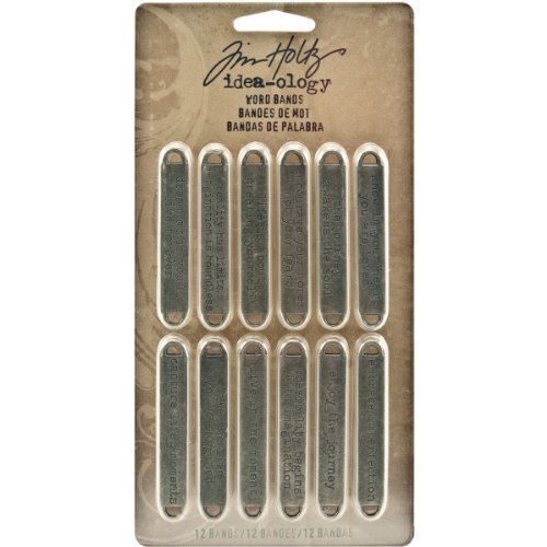 Chapas Metal Palabras (12 pzs.) -Tim Holtz-