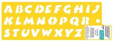 Plantilla Stencil 18 x 21,5 cm. -Letras 2- Delta Creative