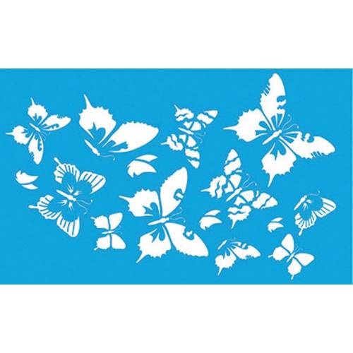 Plantilla Stencil 21 x 34,5 cm. -Mariposas- Artis Decor