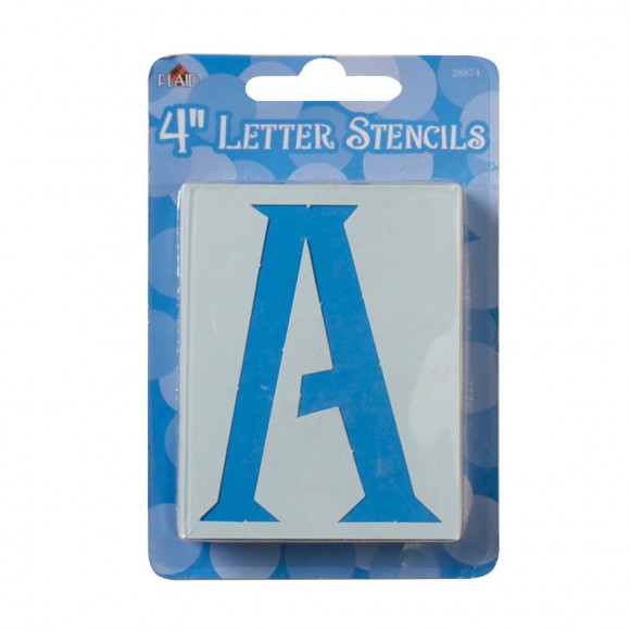 Set Stencil Alfabeto, Números y Signos 10,16 cm. Genie Plaid
