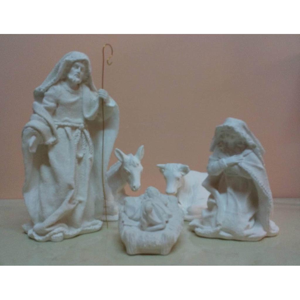 Figuras Nacimiento "Saco" 26 cm. (5 pzs.) Escayola